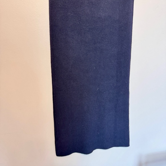 ZARA Long Knit Sleeveless Navy Midi Length Dress - Picture 9 of 12